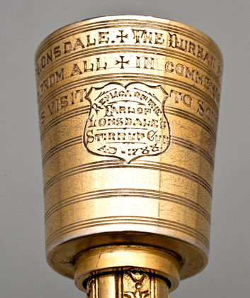 Earl of Lonsdale Silver Gilt Stirrup Cup, 1788 - The Durban Stirrup Cup